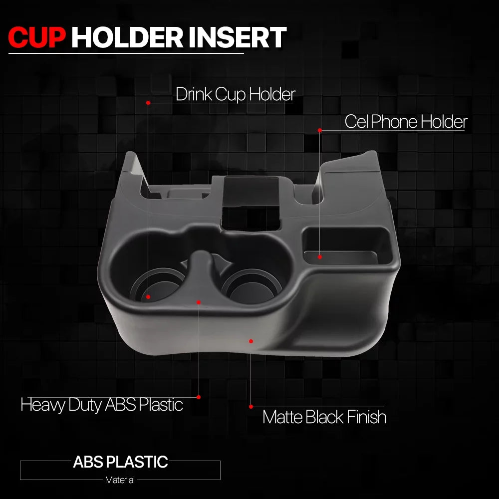 Console Ram 1500 Turck Dodge Organizer Center Holder Insert Cup Front for 03-16