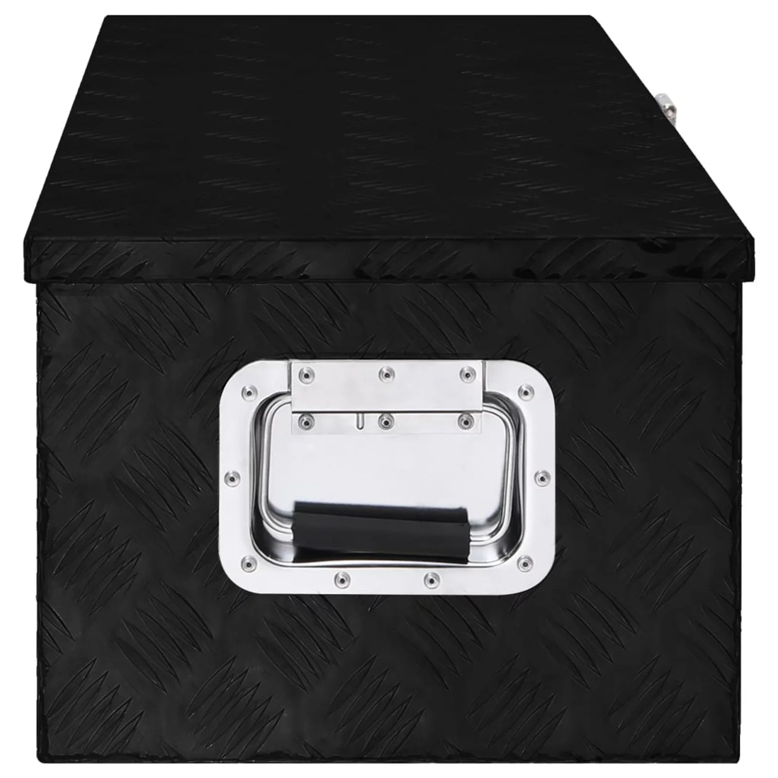 Tool W x for x Toolbox 15.4 11.8 Case Trip Vehicle, Box Inches Camping 31.5 Box Underbody Black Storage x (L Organizer Dcenta Aluminum Trailer H) Truck Lockable x Garage,
