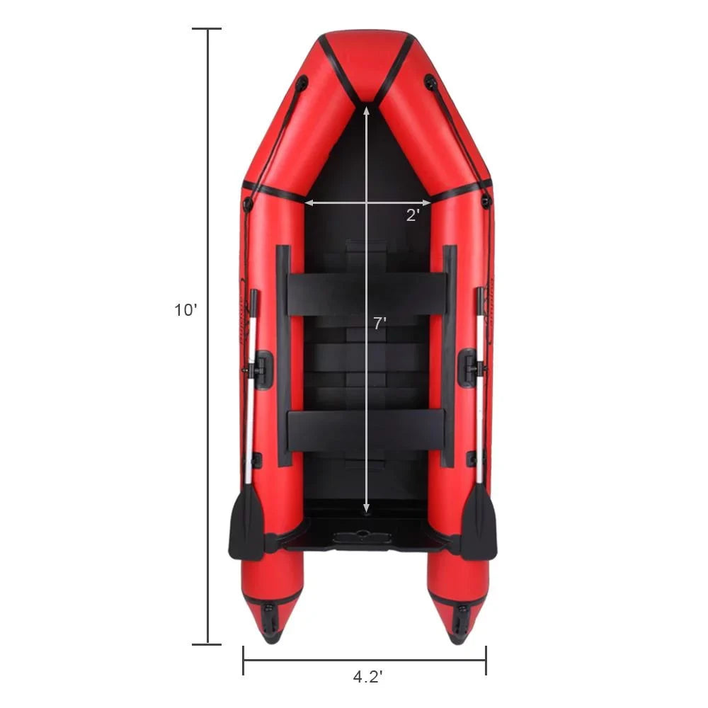 Boat PVC Inflatable Campingsurvivals Fishing 10ft Assault Red