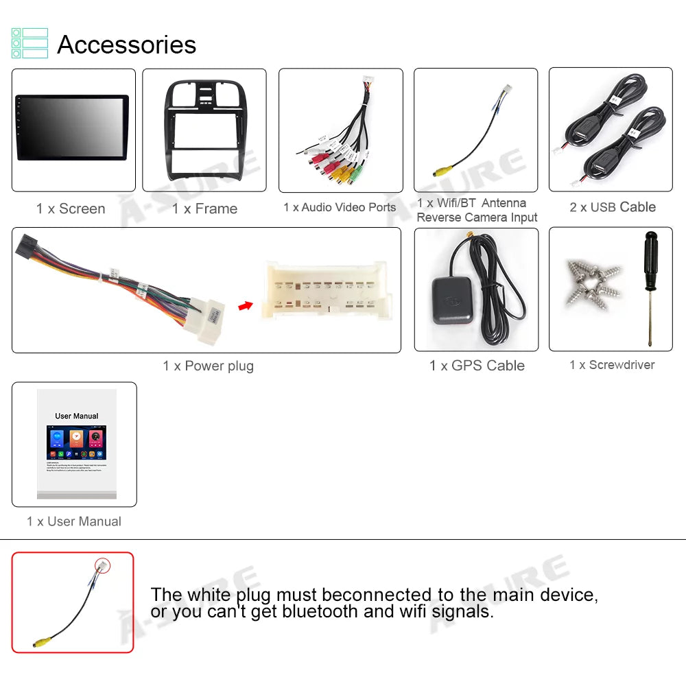 2001-2005 for Car Hyundai Srereo Wireless 2+32G Player Sonata CarPlay Android 11
