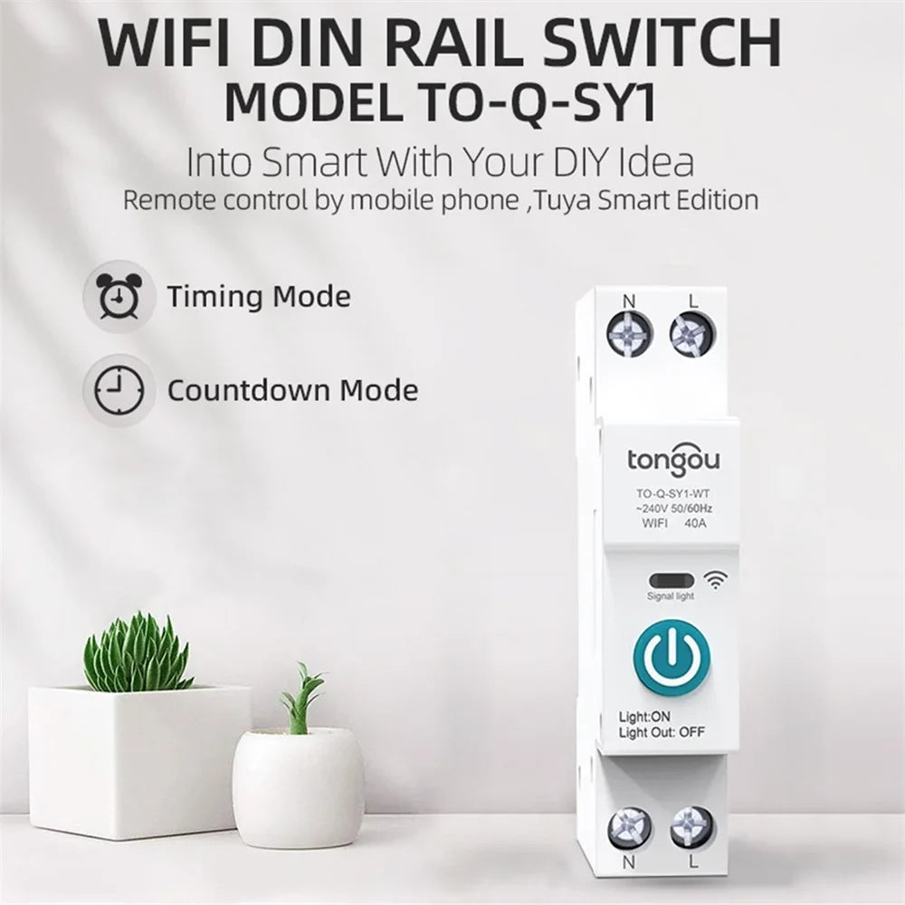 Circuit Phone Smart Breaker Switch Remote Graffiti Home Control Smart Control Remote Switch Wireless WiFi