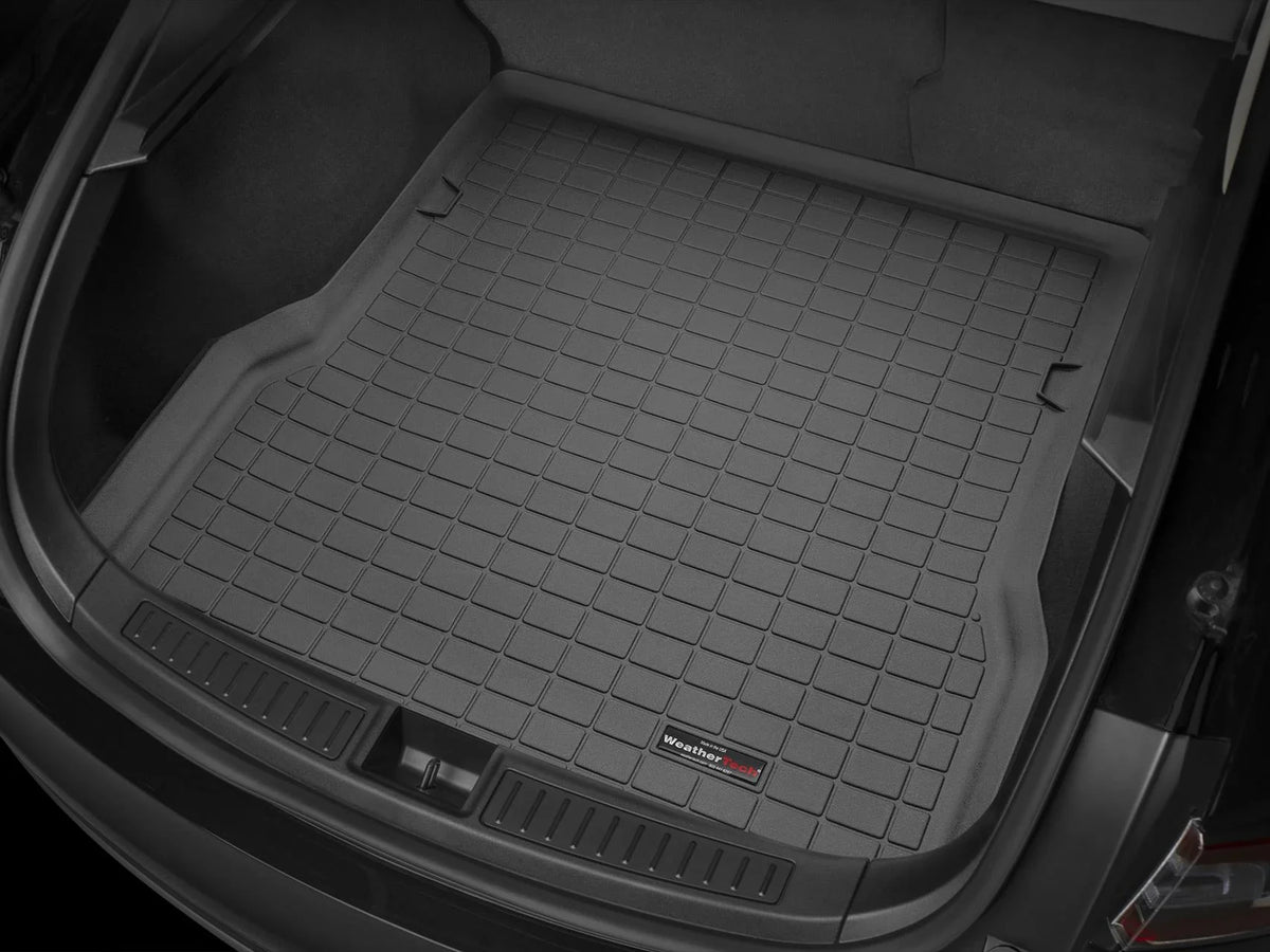 With WeatherTech Transit 2014-2023 compatible Bumper with Seating Bumper Liner Black Connect Ford Trunk Row Behind Protector, with Protector 3rd - Cargo