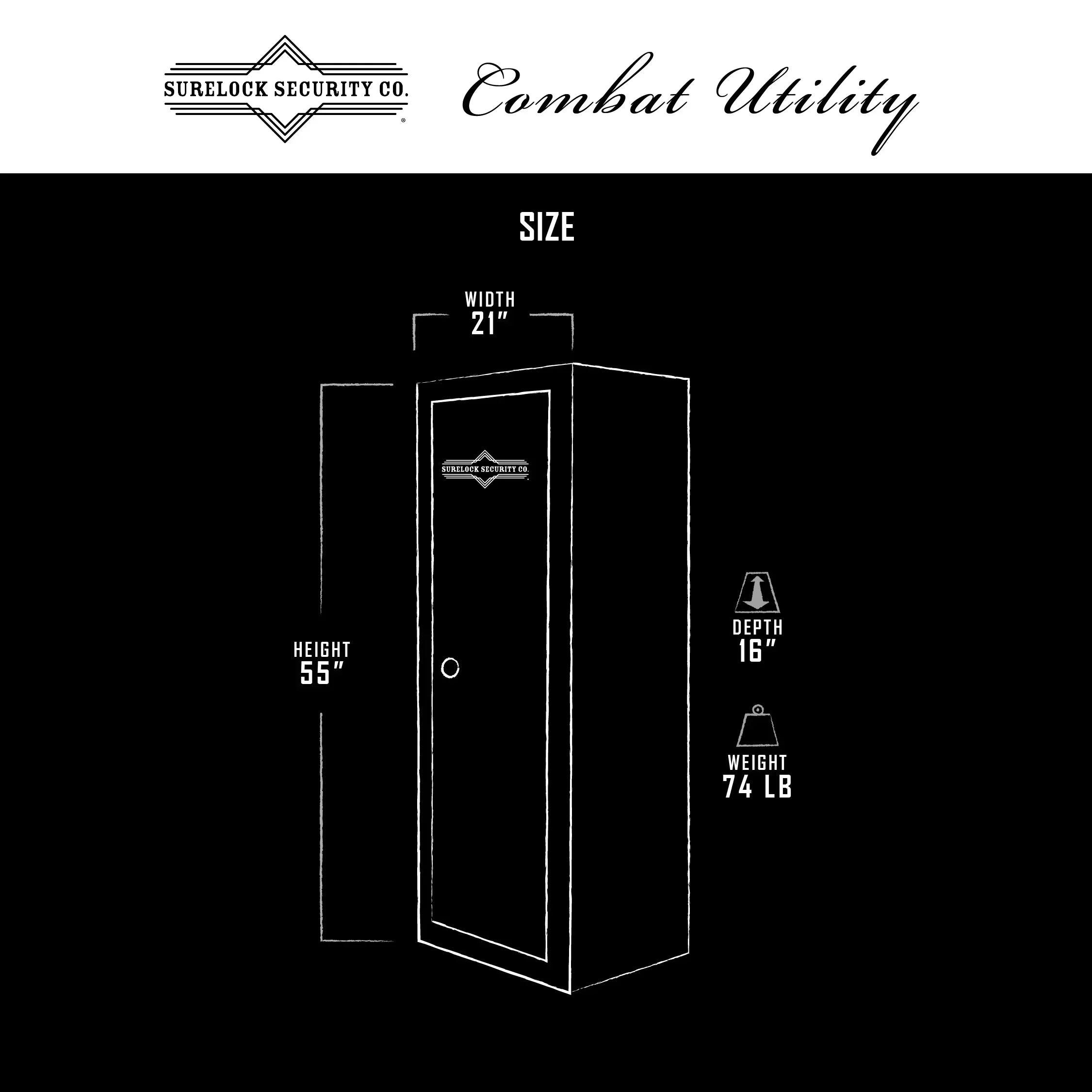 Locking 3-Point 3600U014 System Cabinet with Utility SureLock Combat