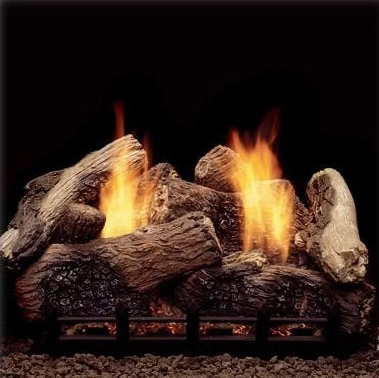 with Oak Gas 37,000 30" Berkley Natural Ventless Burner Gas BTU Ready Monessen Logs Remote Blaze Natural