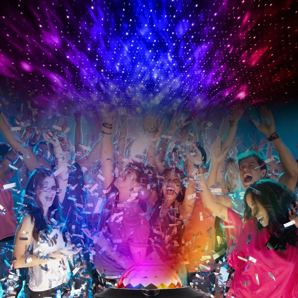Strobe Stage W/ Remote DJ LED Party Lamp Ball Disco Speaker Bluetooth RGB Light