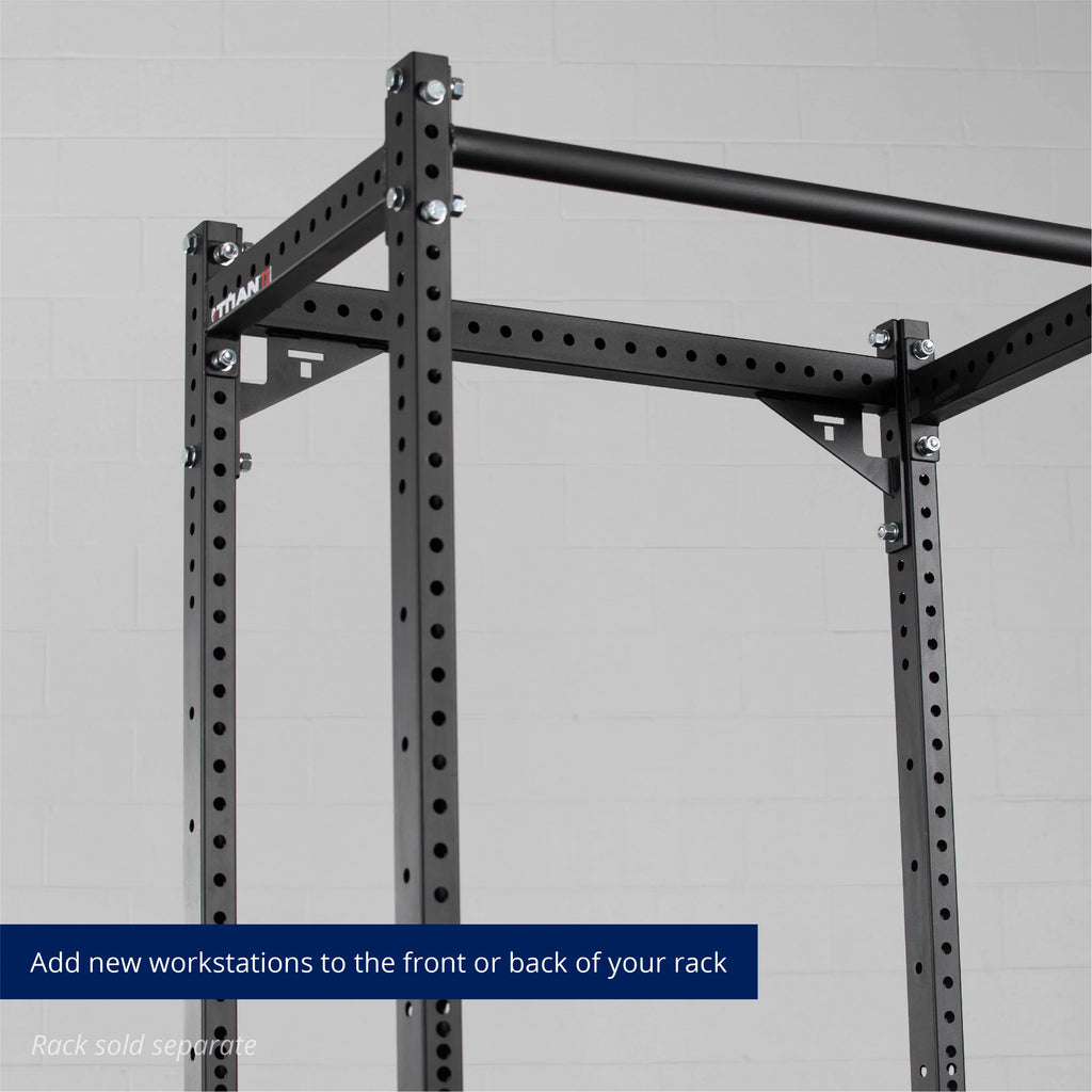 Titan 2" 3" x Series Power With Fitness Bar Crossmember Stabilizer T-3 Gussets, Rack Connector