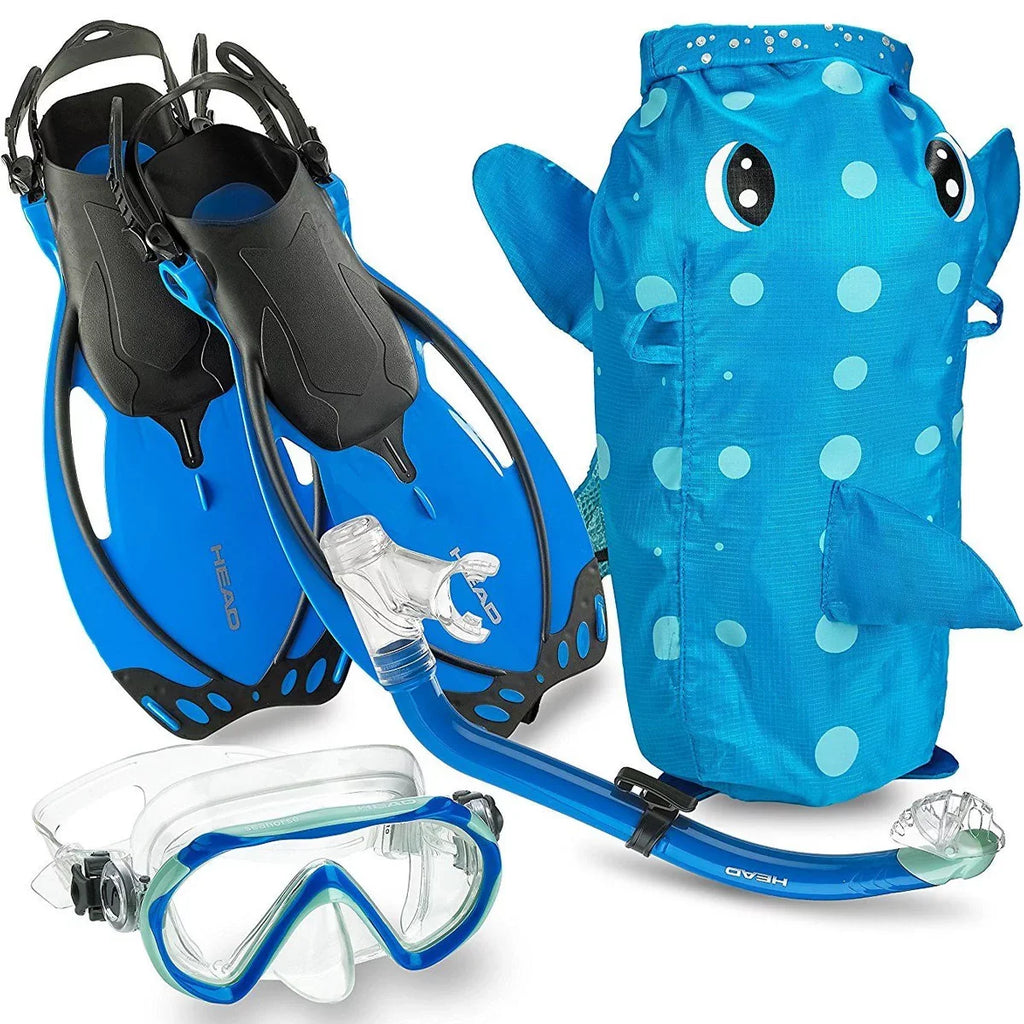 HEAD Set, Purple, LXL Mask Sea & Fins Pals Premium Youth 480315SFSQULXL Snorkel