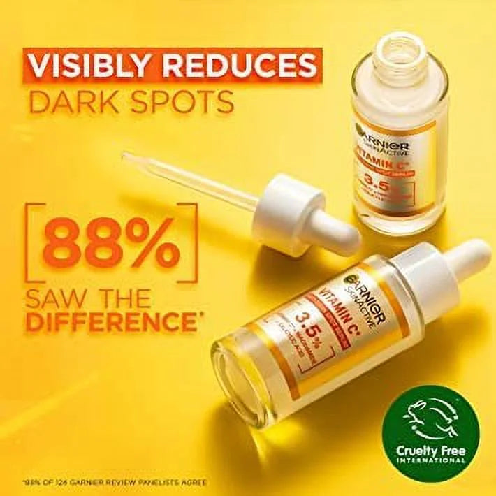 30Ml. Brightening Garnier Glow Spots Naturals Serum, And Anti-Dark Skin