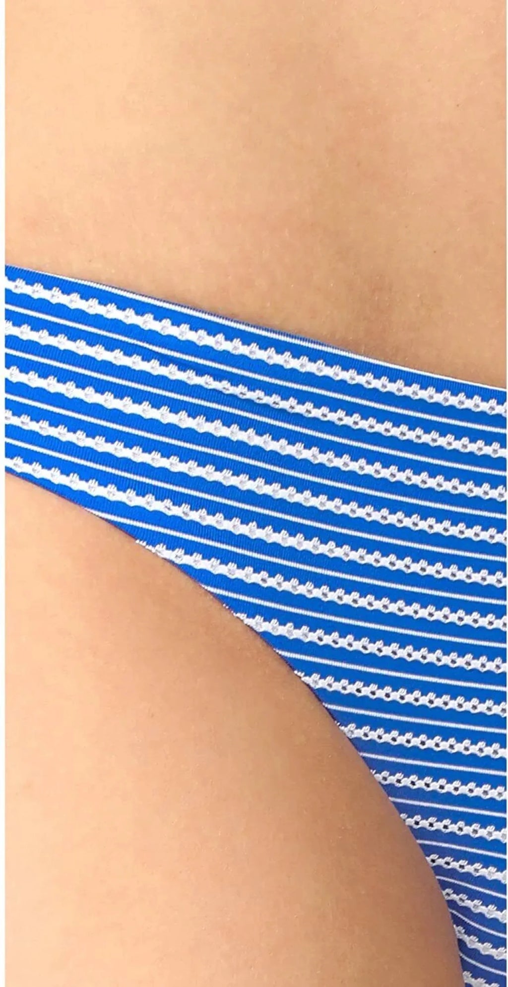 Bottom Ring Bikini Striped Shoshanna