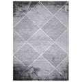 Global Brighton Matrix Rug, 3 Area Concord Trading ft. Geometric Rectangle x 5 80434 Gray