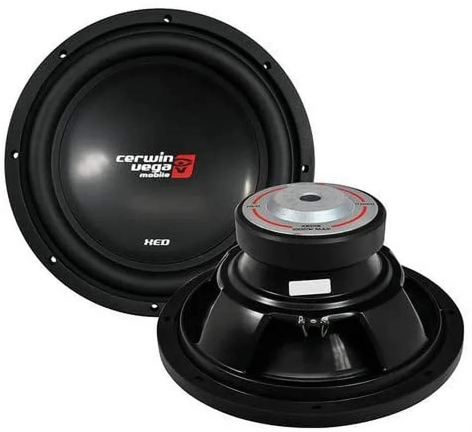 Ohm Inch Single Cerwin 1000 Audio Vega 4 SUB (XED10) XED10V2 10 Watts Car