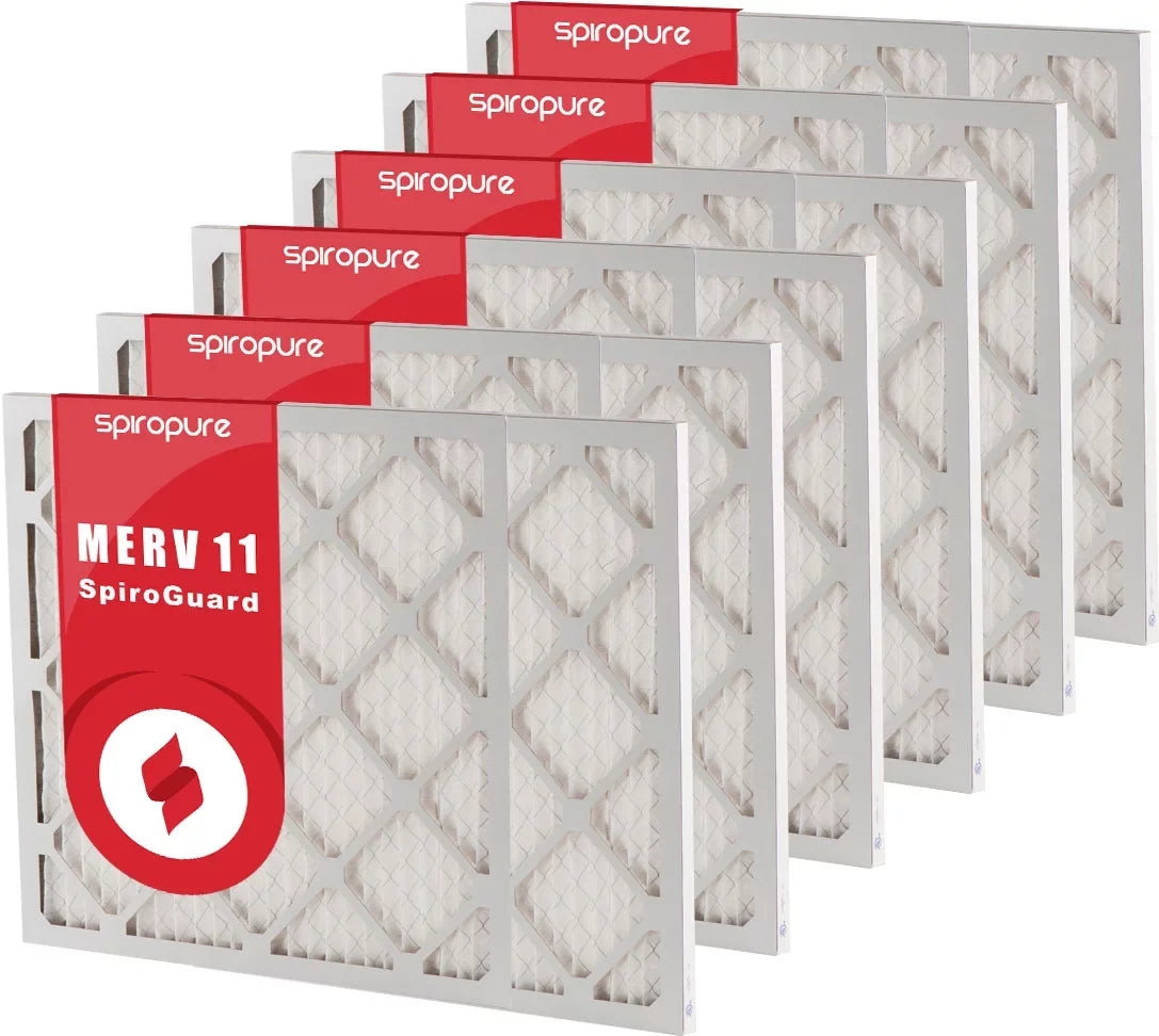 in 11 Made Air USA Pack) 8.88x33.75x1 Pleated MERV Filters (6 SpiroPure - Filter