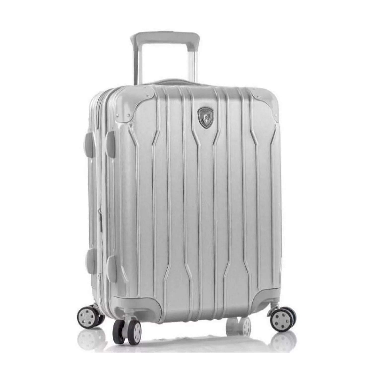 Expandable, Spinner System Combination Telescopic Heys Carry-On Luggage 21-Inch Lock, Handle TSA with Wheels Xtrak Silver Lightweight,