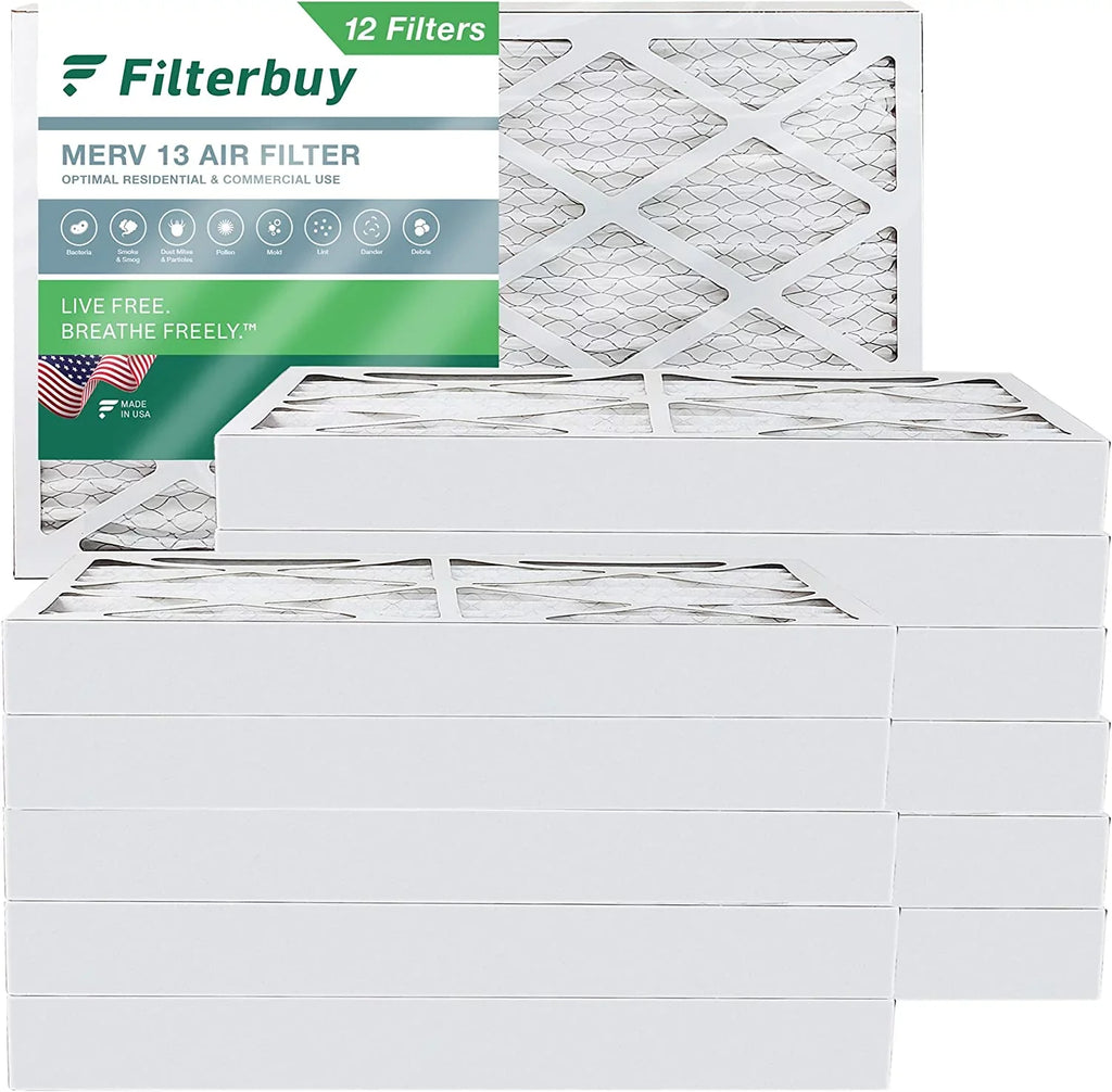 Pleated HVAC Filters 16x25x4 13 (12-Pack) AC Filterbuy Furnace MERV Air