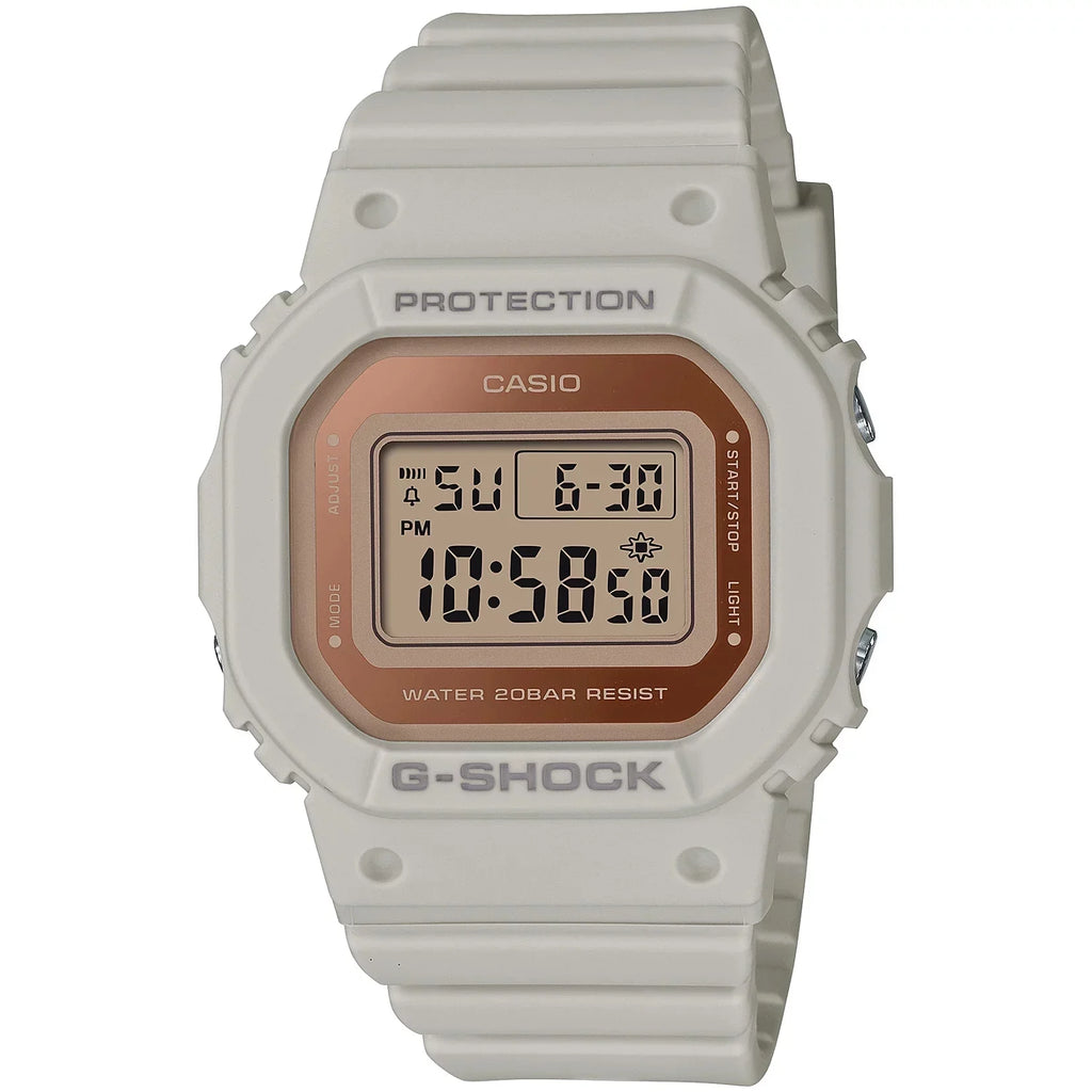 White Watch Gold Casio G-Shock Women's Digital Classic GMDS5600-8