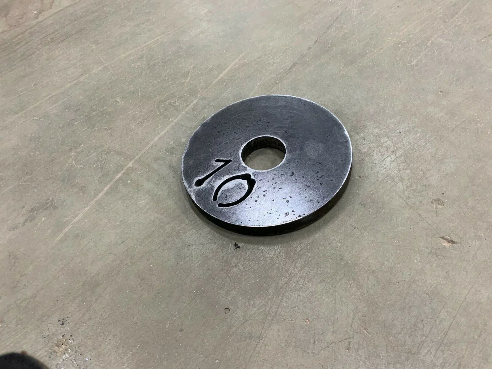 Hole 10 Weight of with Olympic Set 2" Plates Lb Center 2