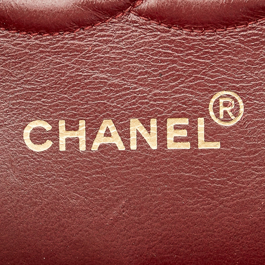Classic Shoulder Lambskin Women Bag Pre-Owned (Good) Leather Double Black Small Bag Flap Chanel