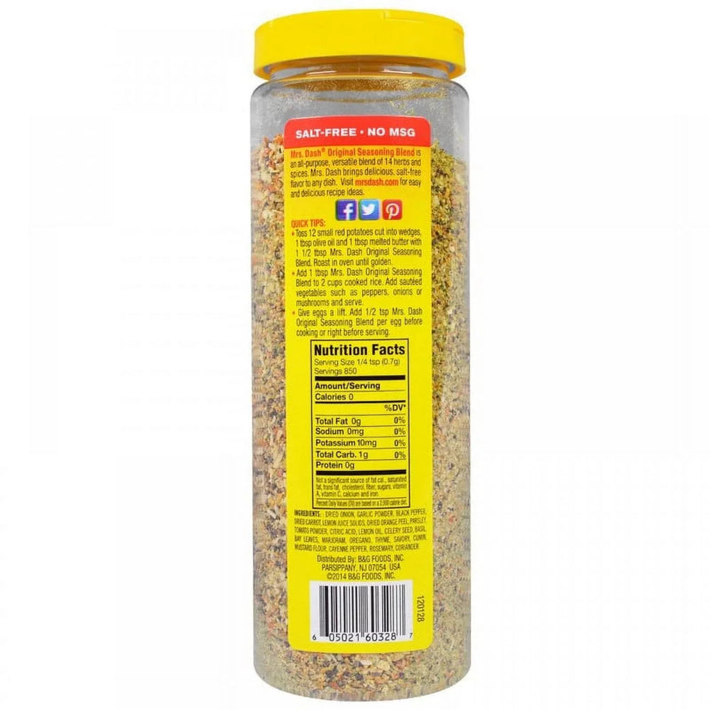 '- Free 21 Pack Blend Original Seasoning oz 2 Dash Salt Mrs