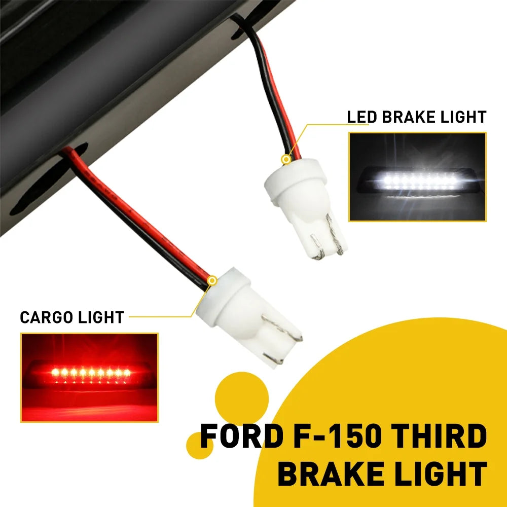 Power Saving, IP67 Waterproof F150, The 3rd Light 2009-2014 Light/Rear For Brake Cargo Ford Smoked