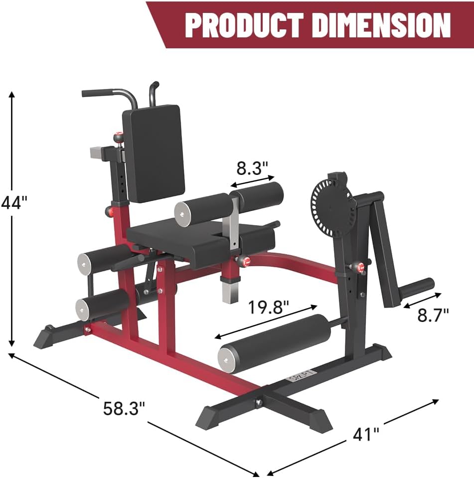 Curl, Leg Extension Plate Home Specialty Exercise Bench Machine Extension Leg Machine, Thigh Loaded Seated/Horizontal/Lying in and Curl Leg for Adjustable Body Gym for and Rotary Lower Leg