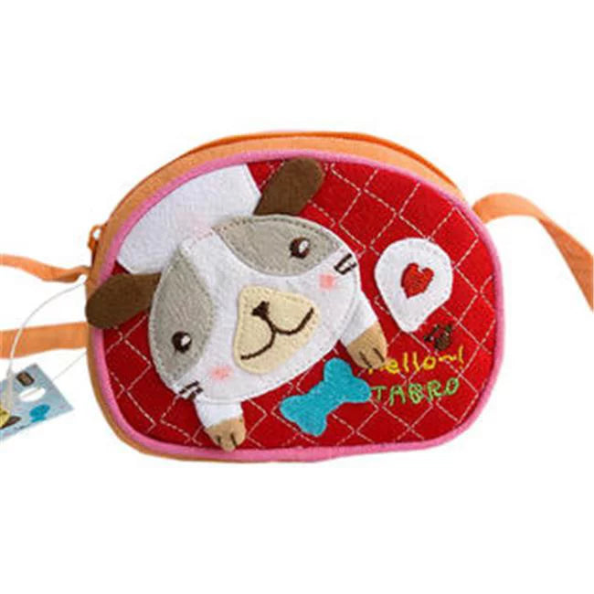 Swingpack in. x Bag & Purse & Purse Coin Wallet Bag Embroidered Bone Applique 3.9 Puppy 3.3 -