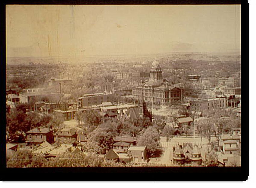 21-7/8" 17-7/8" x Historic of Denver Framed Panorama - 2, Print,