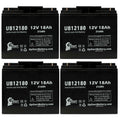 Battery 18000mAh, 18Ah, Battery Sealed AORTA UB12180 Lead Universal T4 (12V, 4x 100 SYSTEM SLA) Compatible PUMP - - INTRA AGM, Datascope Pack Terminal, Acid Replacement