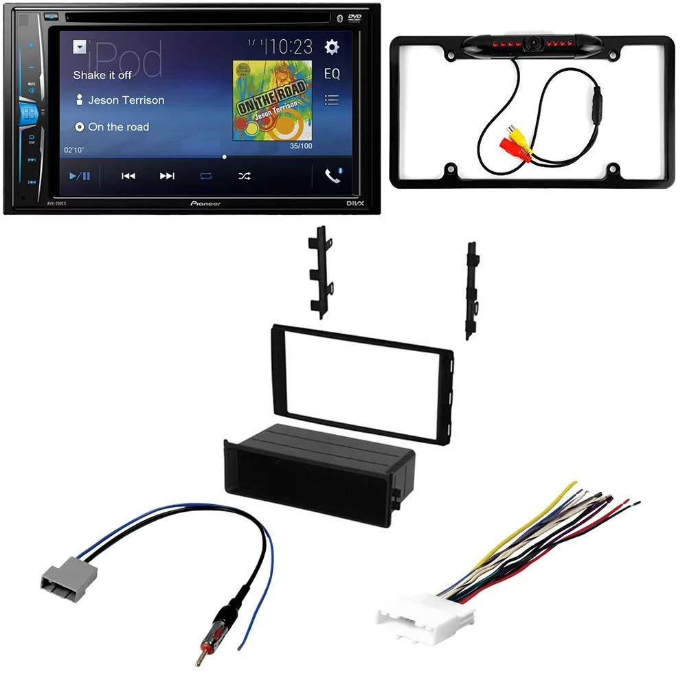 and Multimedia 2013-2015 for KIT2609 with w/Oversized - Touchscreen, Titan 2 DVD Kit Camera, Installation Kit Pioneer Dash Car Bluetooth Stereo Radio Bundle / Nissan Backup Din