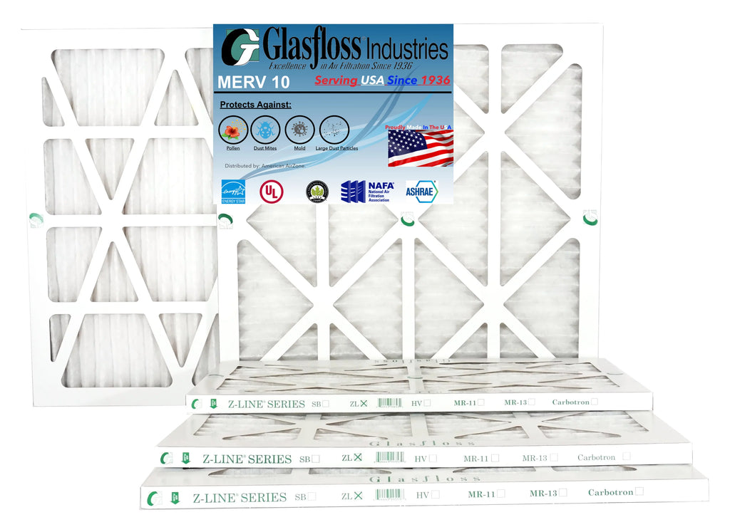 USA Filter MERV 23.5 Furnace in Size: Air -Qty:12 - x (Actual Glasfloss inch) Made - 24x28x1 - 27.5x7/8 10