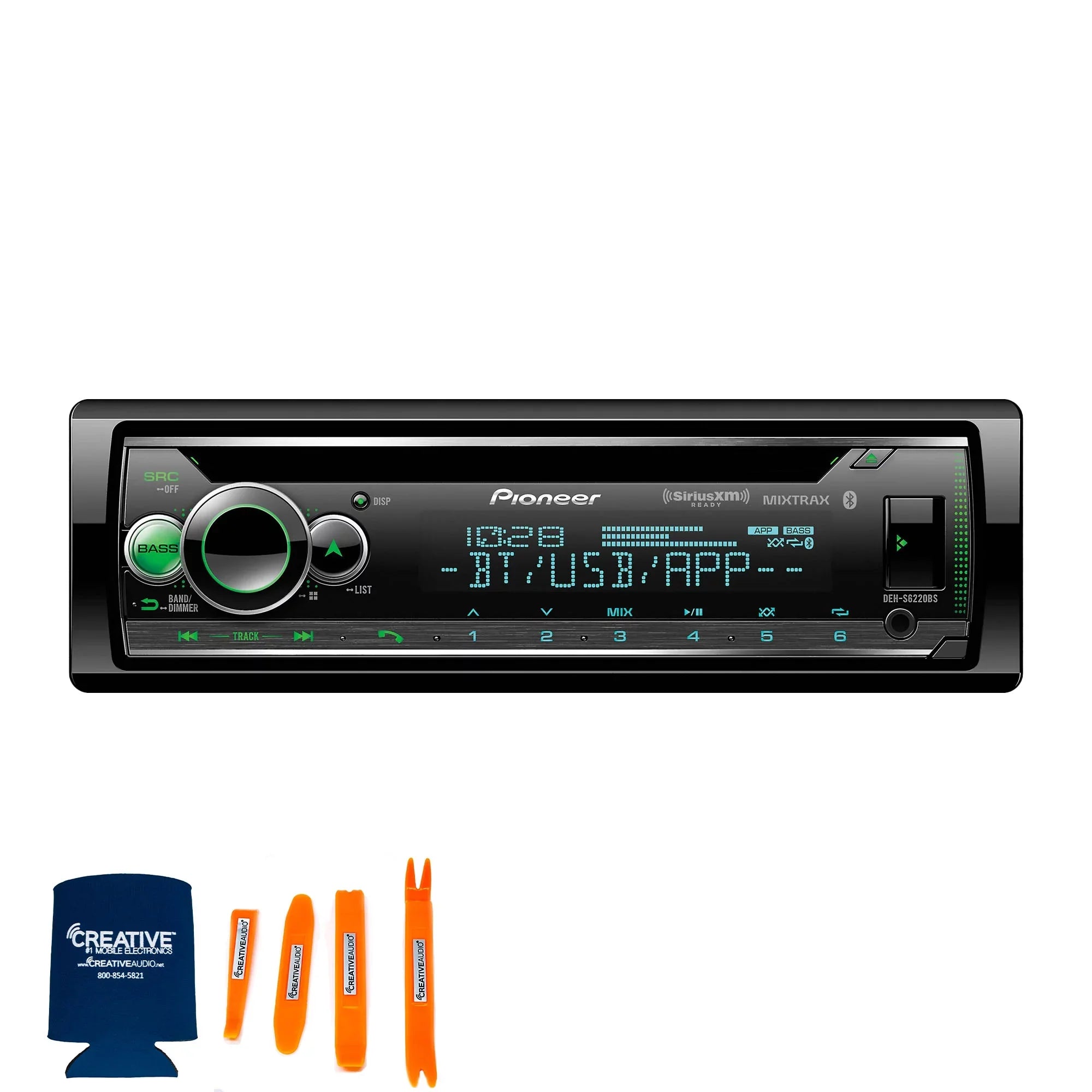 2 and Alexa, including Speakers 6-1/2" Bluetooth, Amazon Coaxial TS-A652F - - 3-way Pairs Android/iPhone of Single DIN Pioneer with Pioneer DEH-S6220BS Controls