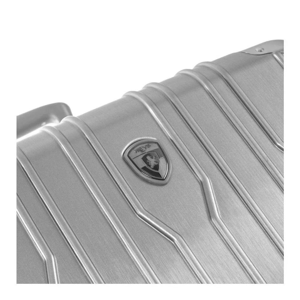 Expandable, Spinner System Combination Telescopic Heys Carry-On Luggage 21-Inch Lock, Handle TSA with Wheels Xtrak Silver Lightweight,