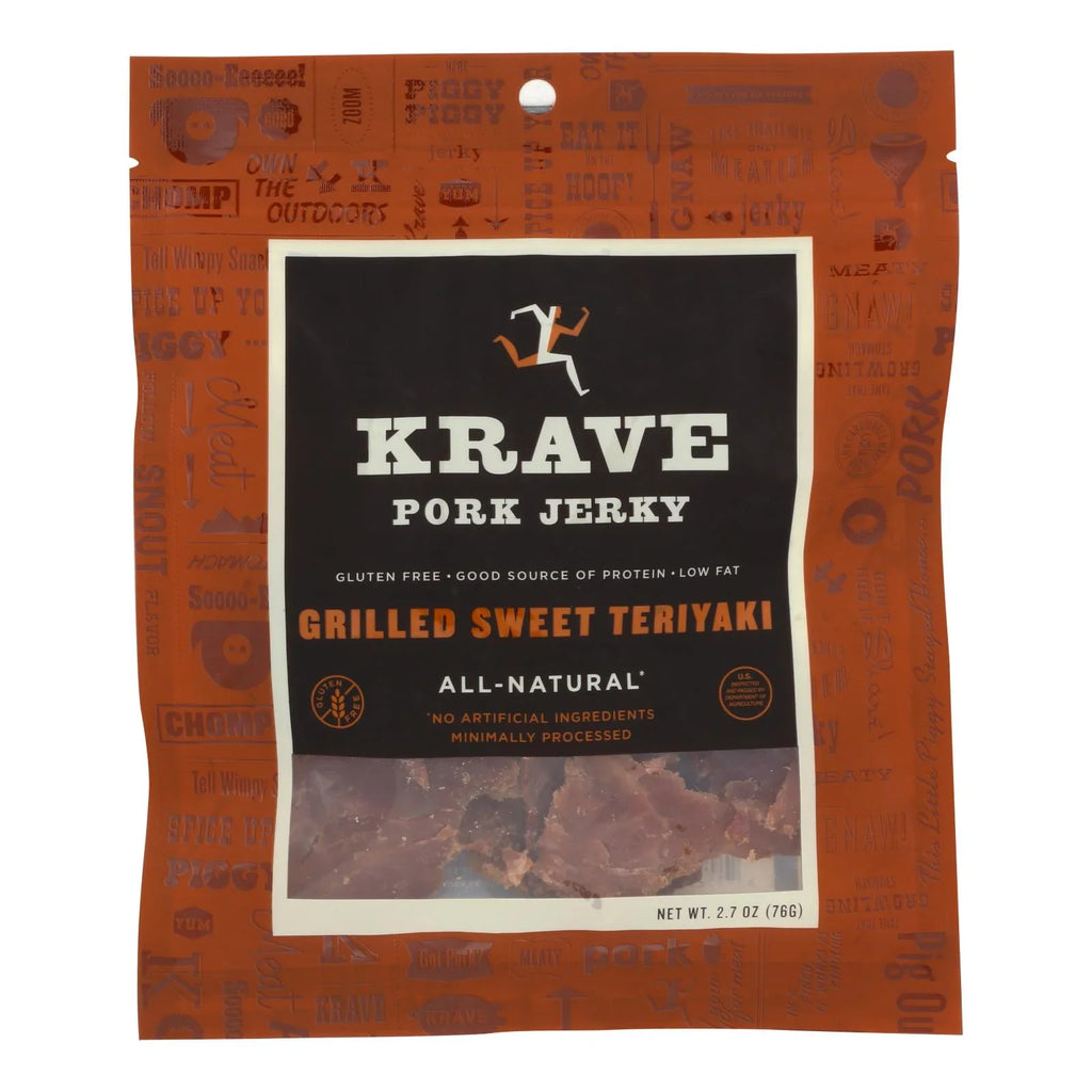 of Pork Sweet 2.7 Krave 8 - Teriyaki oz - Grilled Jerky - Case