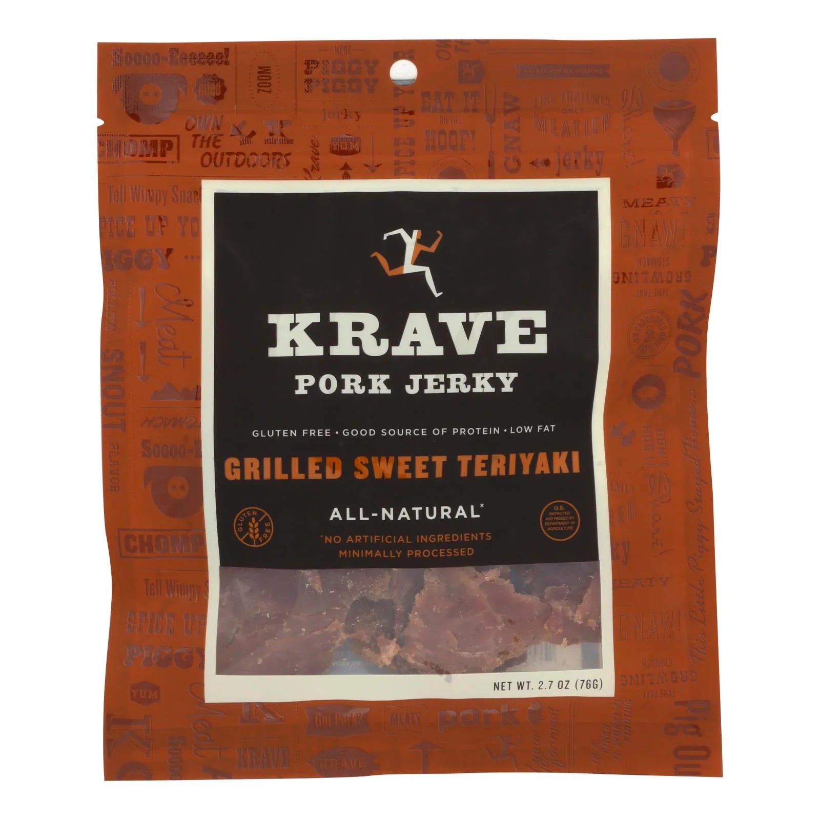 of Pork Sweet 2.7 Krave 8 - Teriyaki oz - Grilled Jerky - Case