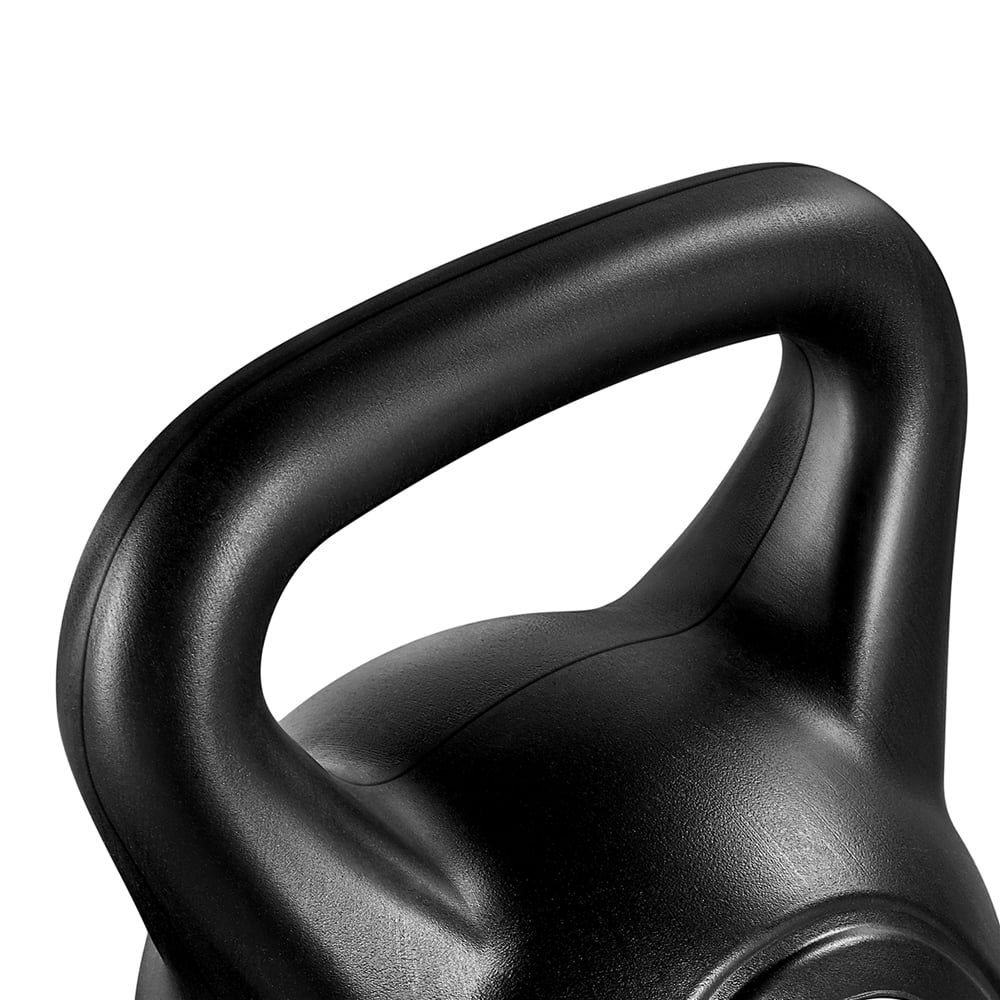 Home, Lbs. Coated HDPE Black 35 Workout, Easyfashion for Fitness and Kettlebells Gym
