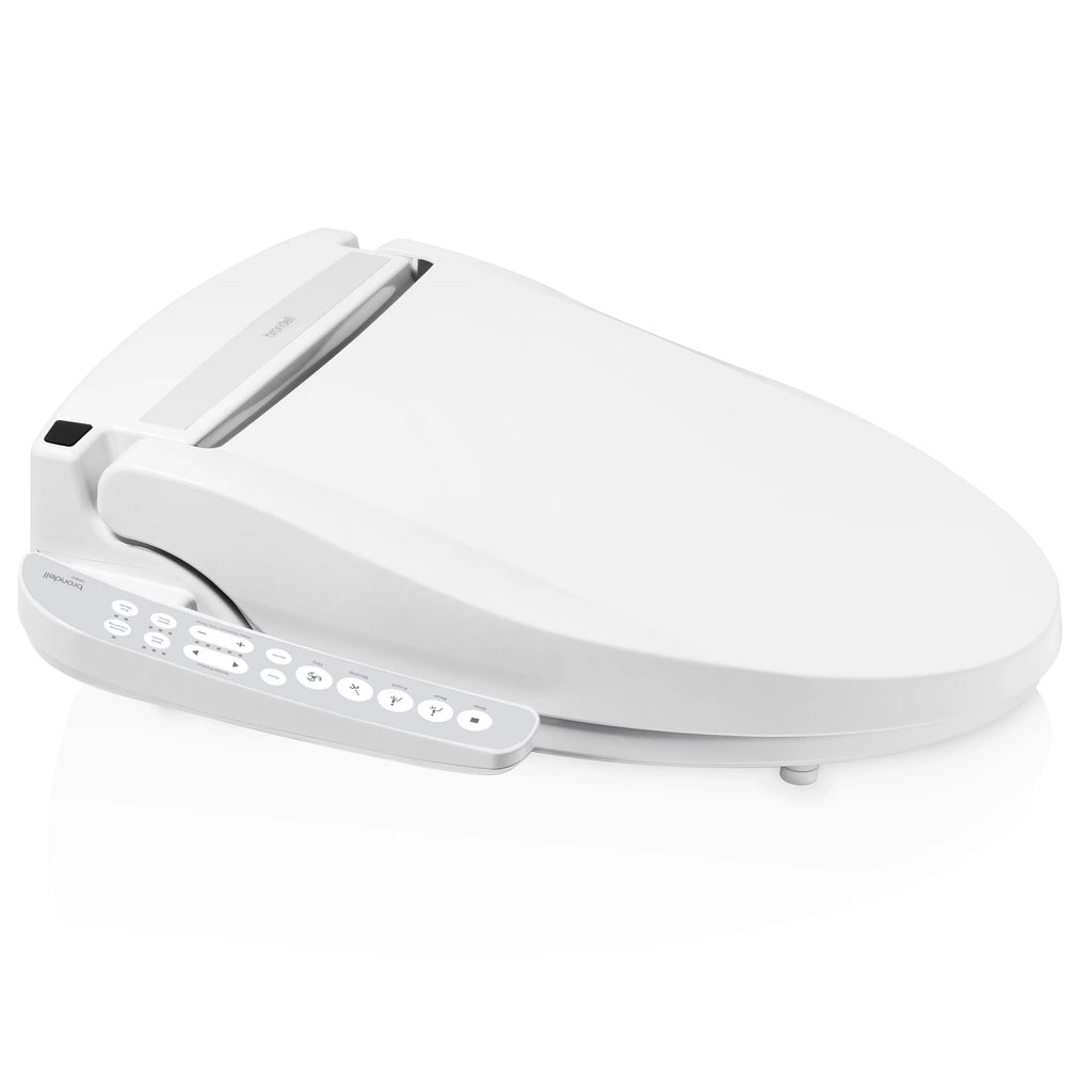 Select Seat and DR801 Warm Dryer Air with Brondell Swash White Deodorizer, Round Bidet Sidearm