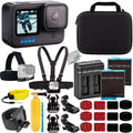 10) Much Charger, Dual (Hero Action Case HERO10 Replacement USB Black Water-Resistant Camera & Bundle Batteries, Essential - 2x Includes: More GoPro Ultimaxx
