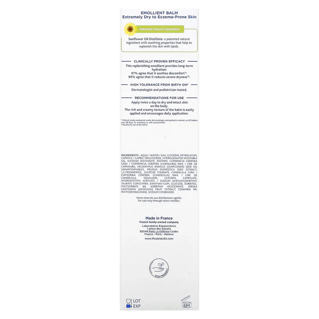 Balm (200 oz Mustela, Stelatopia, Sunflower, 6.76 Emollient fl with ml)