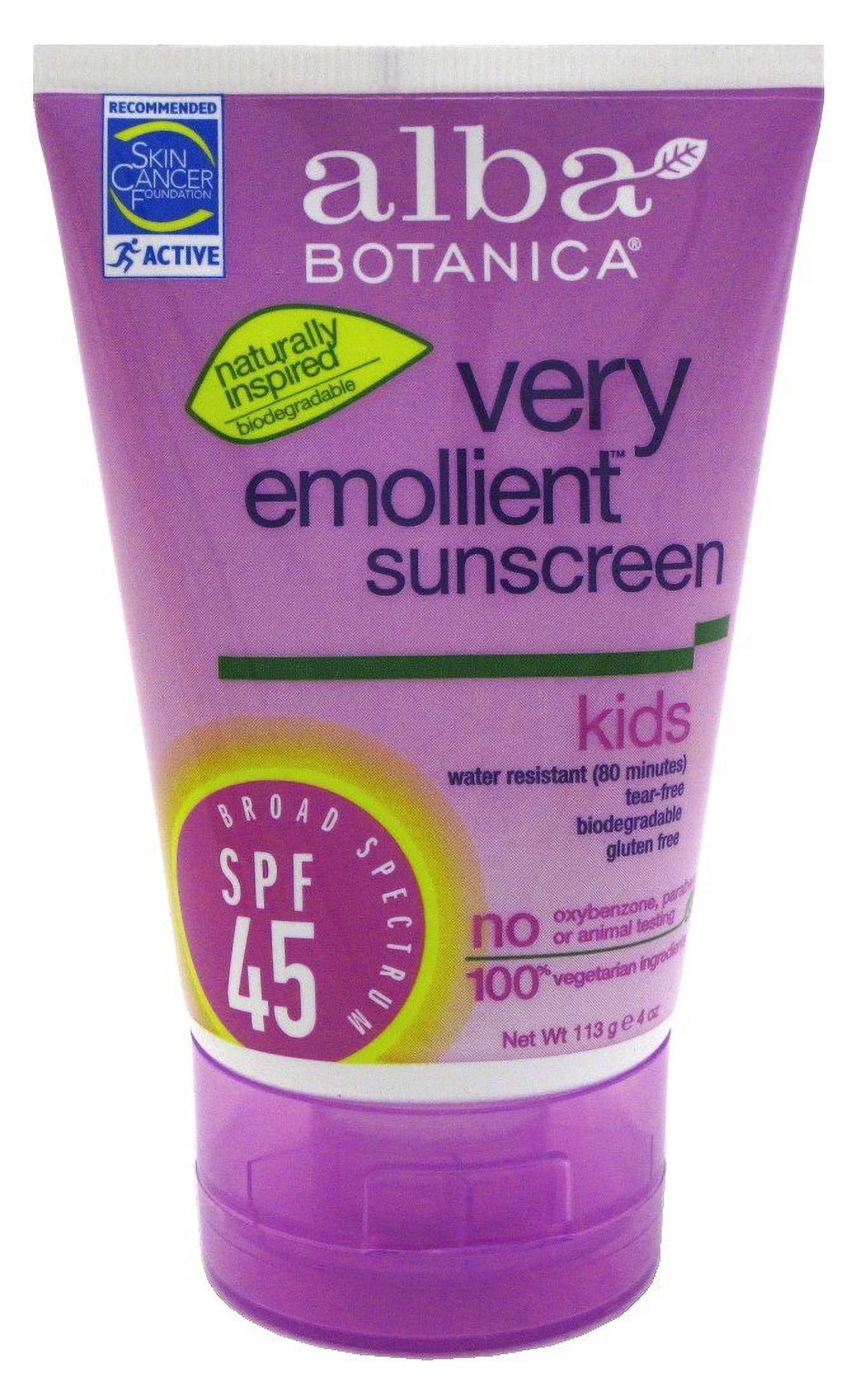 Emollient, Spf Very 45 Kids Botanica (Pack Of Oz Sunscreen 4 Alba 3)