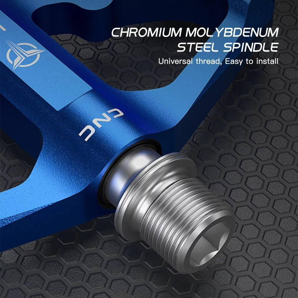 Pedals Pedals Aluminum Non-Slip Reflectors Cycling Bike Mountain GEWAGE with Platform Bike Pedals Alloy Pedals