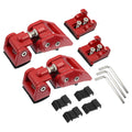4 Unlimited Door Unique for & Jeep 1 Wrangler Bargains Pair Door JK 2 Red Front Catch Hood Latches Hood Fit Locking