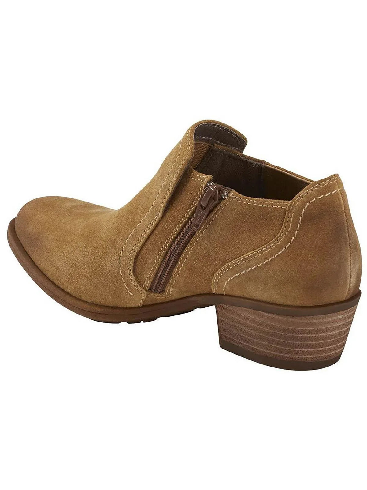 Womens Booties Earth Suede Peak Peru Slip-On