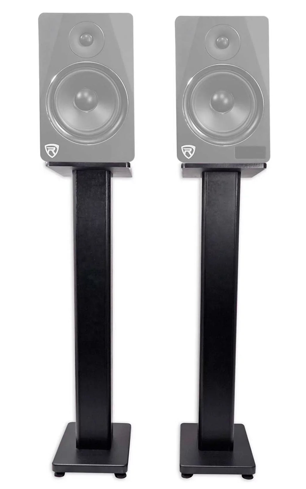 Bookshelf 150 Speakers+Stands Bluetooth+(4) Amplifier Rockville w/ BLUAMP 6.5"