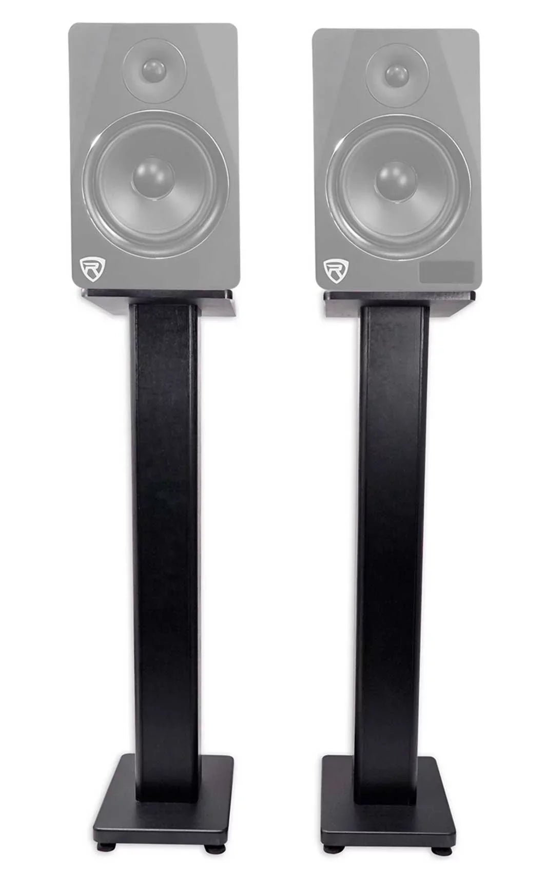Bookshelf 150 Speakers+Stands Bluetooth+(4) Amplifier Rockville w/ BLUAMP 6.5"
