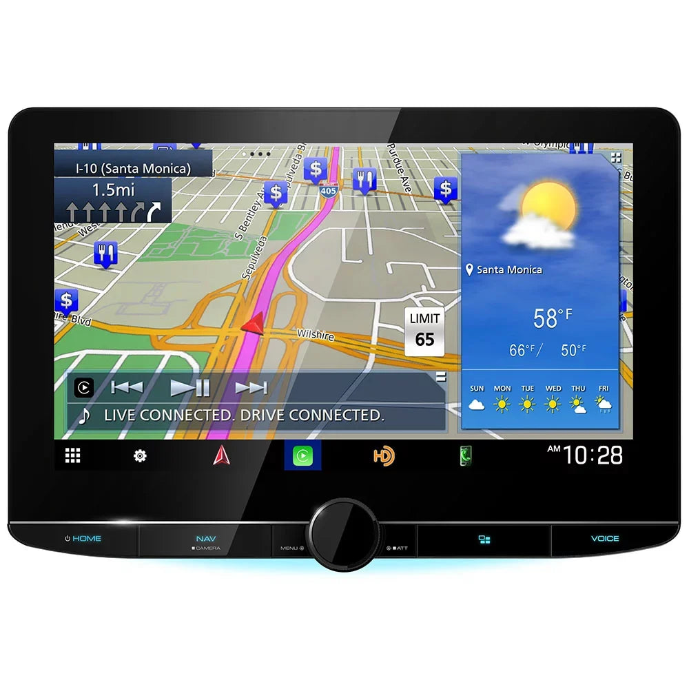 DNR1007XR Dashboard Camera Navigation Full & Receiver Kenwood New 10.1" HD DRV-N520