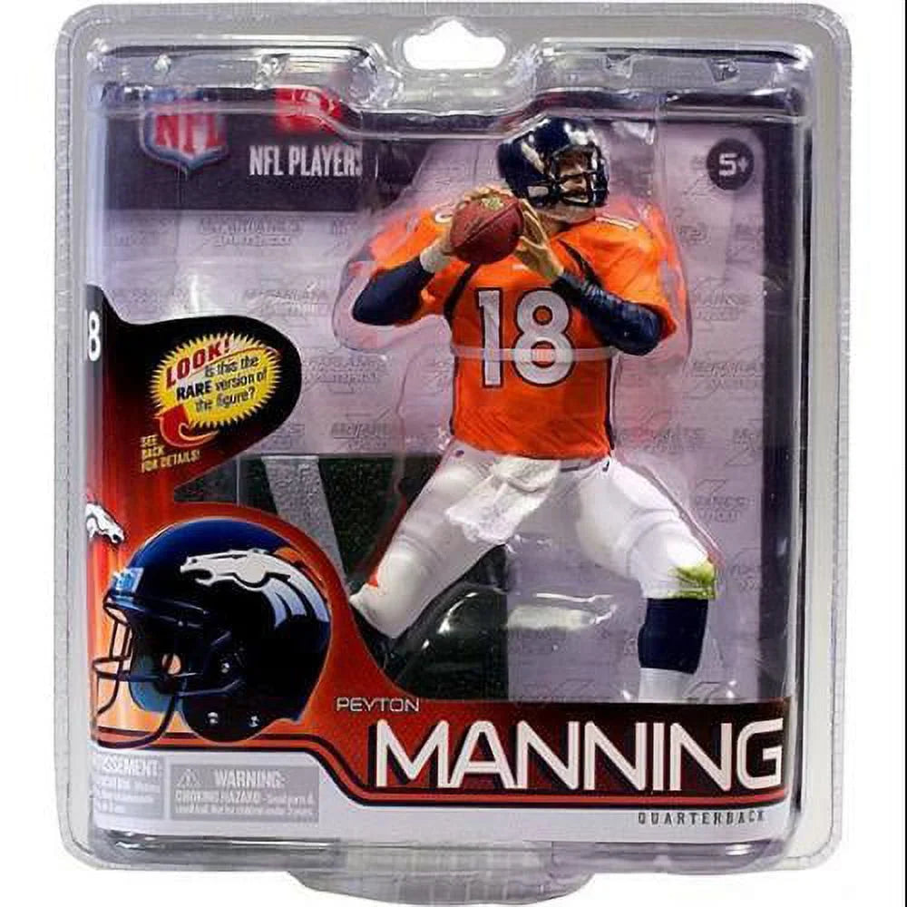 NFL Figure Orange Jersey Action Manning Peyton