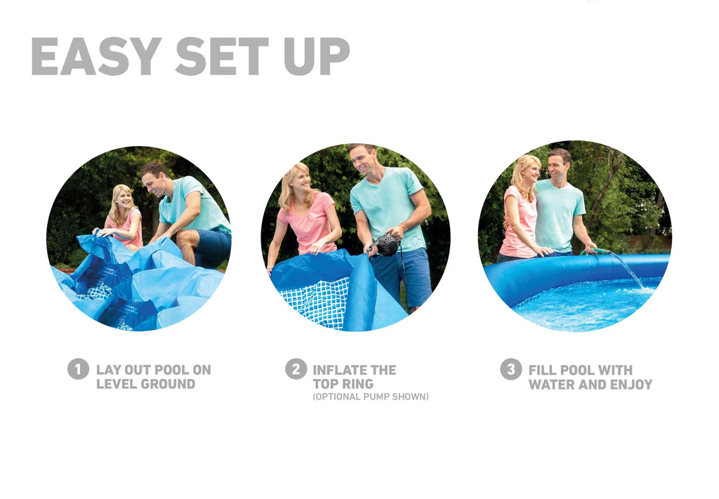 Maintenance Inflatable Kit 42" and Intex Set Pool 15' x Easy Swimming Portable