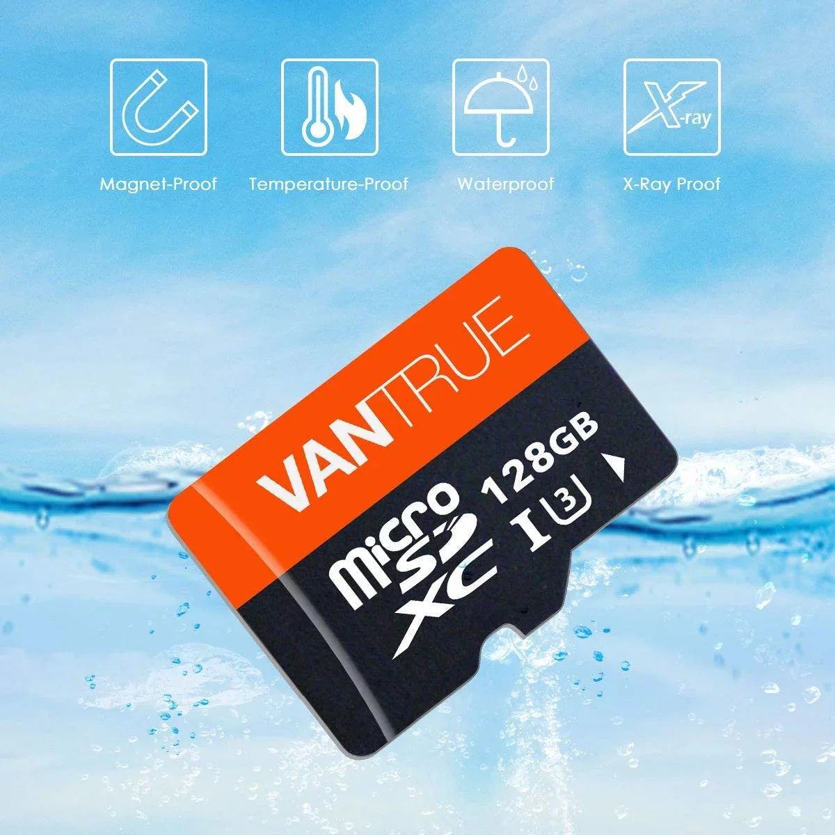 Video & Security UHD Memory 128GB Surveillance for Other 10 UHS-I U3 Class Action with MicroSDXC Monitoring Adapter V30 Camera, 4K Cams Body Dash Vantrue Cams, Cams, Card
