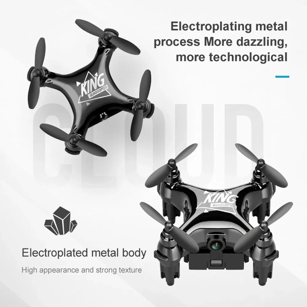 Kids,RC Drones K01 for RC Batteries,Headless Landing Camera With Gift Toys 2pcs Drone Quadcopter Foldable Mini Click Aircraft for Take-off One and Suitable HD and Beginners