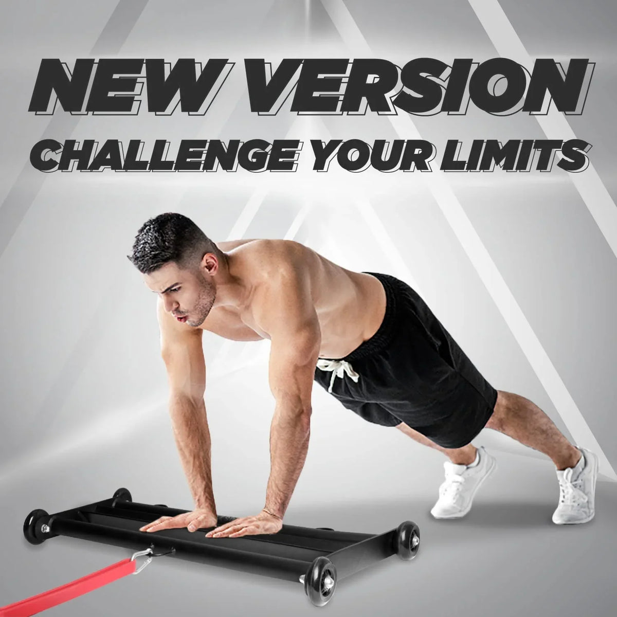 Glute for Building,Black Yes4All Exercise Gym Wheels Hamstring, Glider, Home Glute Ham Booty Fitness,