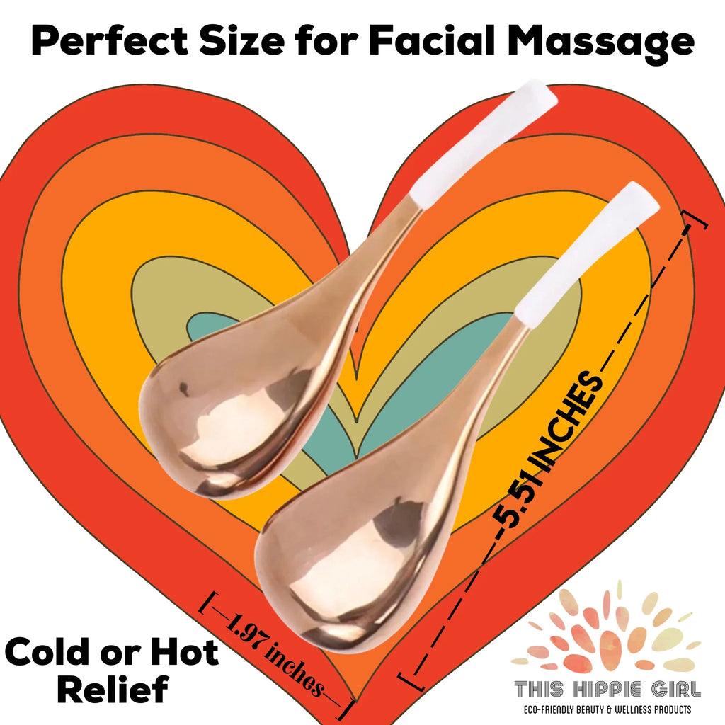 Gold Facial Hottie HIPPIE Face, Cold Bars, Therapy, for Face, face tools for Cryo Sticks Rose Globes care THIS GIRL Cryo Ice